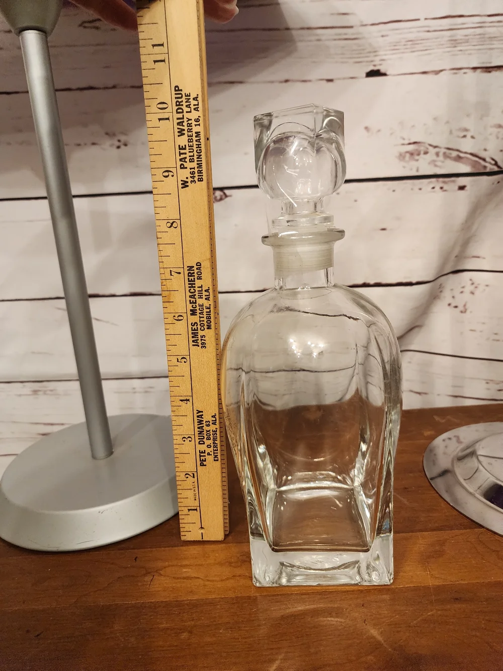 Clear Glass Decanter Terraruim with Stopper - Elegant Bottle
